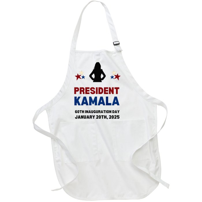 Cool President Kamala Harris 2024 Inauguration Day Souvenir Full-Length Apron With Pockets