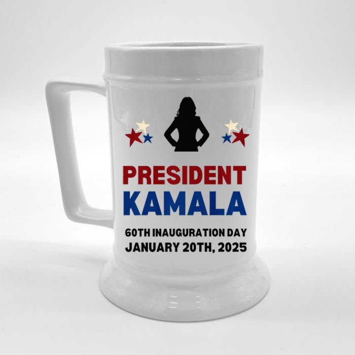 Cool President Kamala Harris 2024 Inauguration Day Souvenir Beer Stein