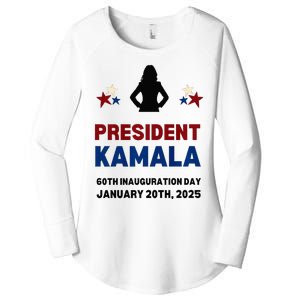 Cool President Kamala Harris 2024 Inauguration Day Souvenir Women's Perfect Tri Tunic Long Sleeve Shirt