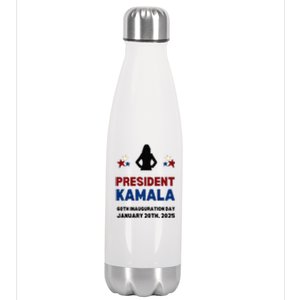 Cool President Kamala Harris 2024 Inauguration Day Souvenir Stainless Steel Insulated Water Bottle