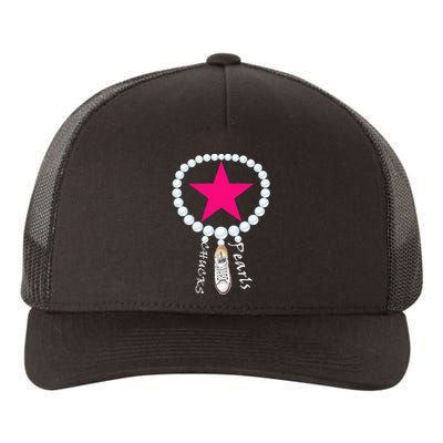 Chucks & Pearls Kamala Funny Converse Women Men Yupoong Adult 5-Panel Trucker Hat