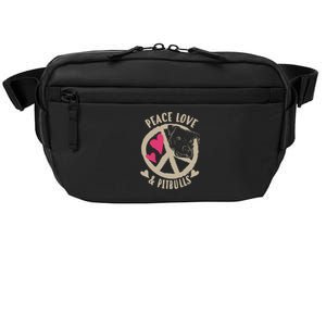 Cute Peace Love And Pitbulls And Gift Crossbody Pack