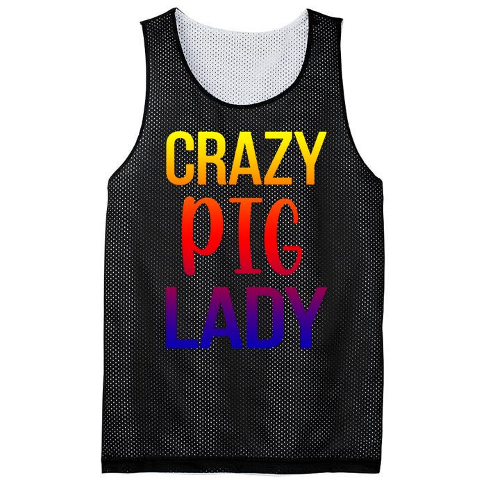 Crazy Pig Lady Pig Mom Pig Lover Pig Mama Pig Owner Cool Gift Mesh Reversible Basketball Jersey Tank