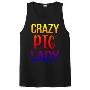 Crazy Pig Lady Pig Mom Pig Lover Pig Mama Pig Owner Cool Gift PosiCharge Competitor Tank