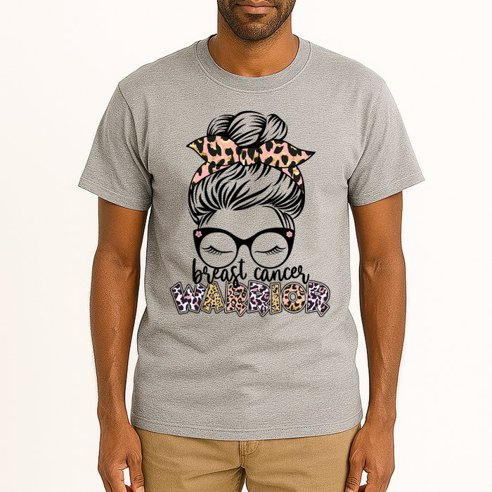 Cute Pink Leopard Print Breast Cancer Warrior Tall T-Shirt