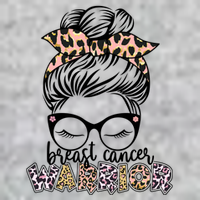 Cute Pink Leopard Print Breast Cancer Warrior Tall T-Shirt