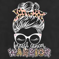 Cute Pink Leopard Print Breast Cancer Warrior Beanie