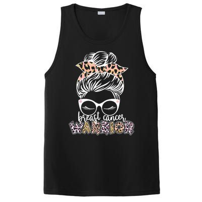 Cute Pink Leopard Print Breast Cancer Warrior PosiCharge Competitor Tank