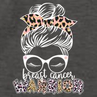 Cute Pink Leopard Print Breast Cancer Warrior Vector Backpack