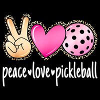 Cute Pickleballpeace Love Pickleball Lover Leopard Print Best Gift Impact Tech Backpack