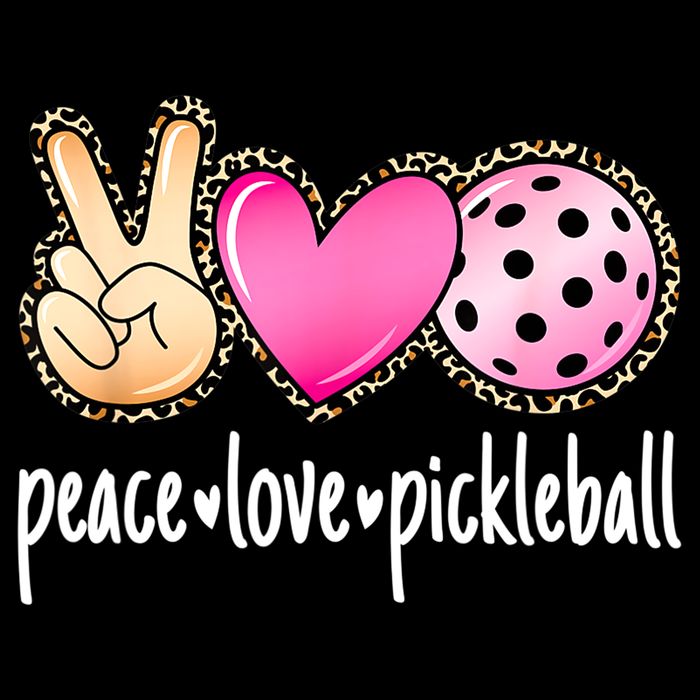 Cute Pickleballpeace Love Pickleball Lover Leopard Print Best Gift Impact Tech Backpack