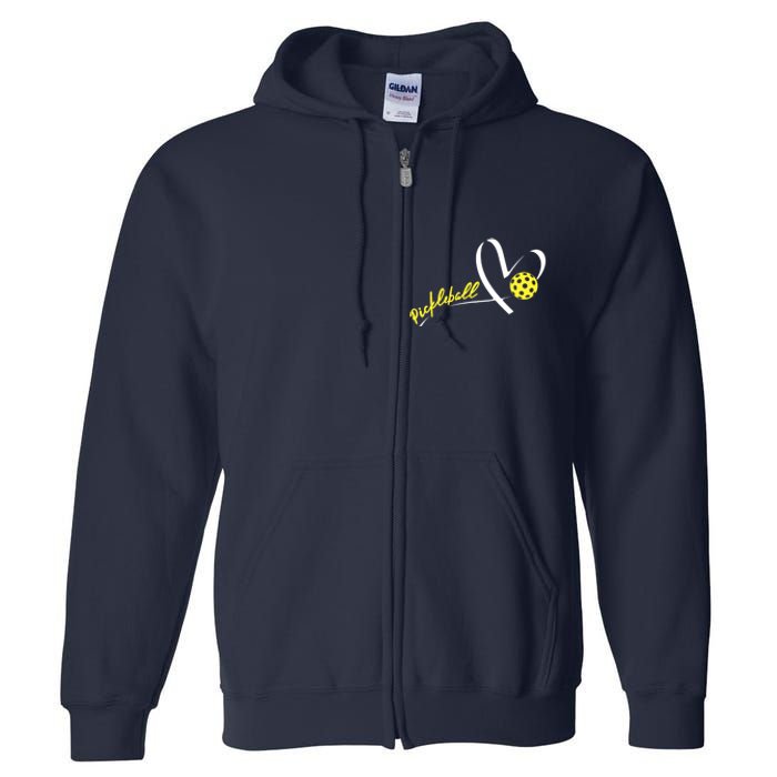 Cute Pickleball Lovers Funny Pickleball Players Gifts Full Zip Hoodie