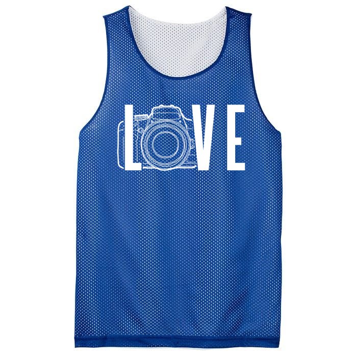 Cute Photography Love Text Camera For Photographer Gift Mesh Reversible Basketball Jersey Tank