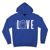 Cute Photography Love Text Camera For Photographer Gift Tall Hoodie