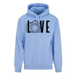 Cute Photography Love Text Camera For Photographer Gift Unisex Surf Hoodie