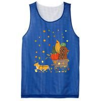 Corgi Pumpkin Leopard Dog Lover Fall Leaves Thanksgiving Gift Mesh Reversible Basketball Jersey Tank