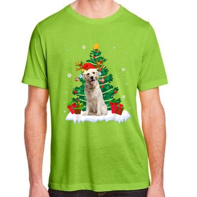 Christmas Pajama Labrador Retriever Tree Xmas Dog Dad Mom Cute Gift Adult ChromaSoft Performance T-Shirt