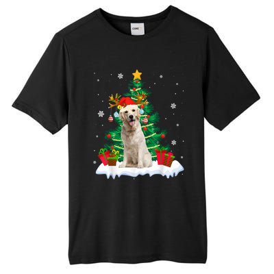 Christmas Pajama Labrador Retriever Tree Xmas Dog Dad Mom Cute Gift Tall Fusion ChromaSoft Performance T-Shirt