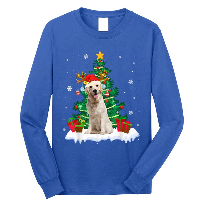 Christmas Pajama Labrador Retriever Tree Xmas Dog Dad Mom Cute Gift Long Sleeve Shirt