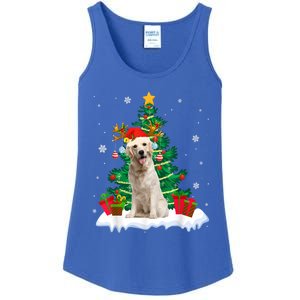 Christmas Pajama Labrador Retriever Tree Xmas Dog Dad Mom Cute Gift Ladies Essential Tank