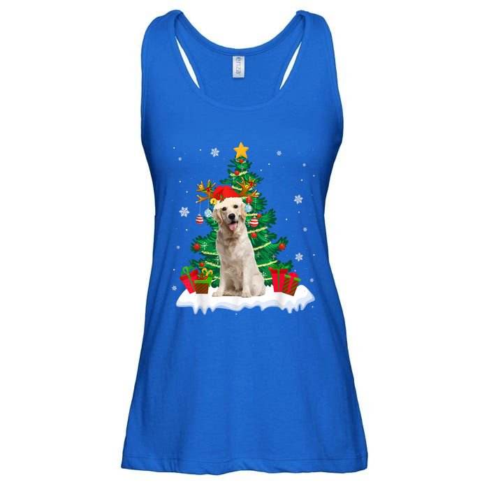 Christmas Pajama Labrador Retriever Tree Xmas Dog Dad Mom Cute Gift Ladies Essential Flowy Tank