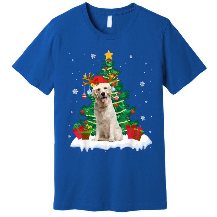 Christmas Pajama Labrador Retriever Tree Xmas Dog Dad Mom Cute Gift Premium T-Shirt