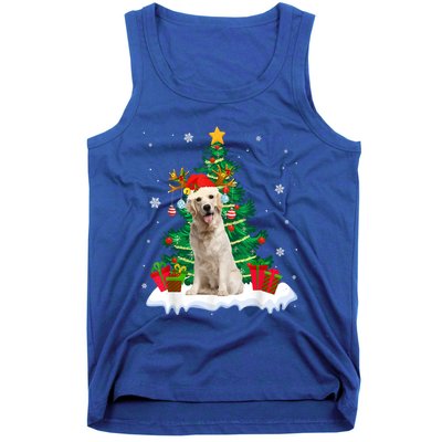 Christmas Pajama Labrador Retriever Tree Xmas Dog Dad Mom Cute Gift Tank Top