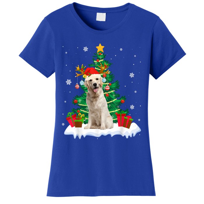 Christmas Pajama Labrador Retriever Tree Xmas Dog Dad Mom Cute Gift Women's T-Shirt