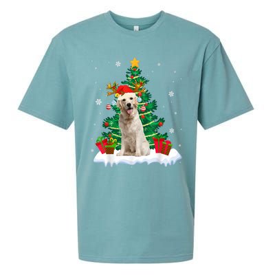 Christmas Pajama Labrador Retriever Tree Xmas Dog Dad Mom Cute Gift Sueded Cloud Jersey T-Shirt