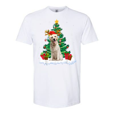 Christmas Pajama Labrador Retriever Tree Xmas Dog Dad Mom Cute Gift Softstyle CVC T-Shirt