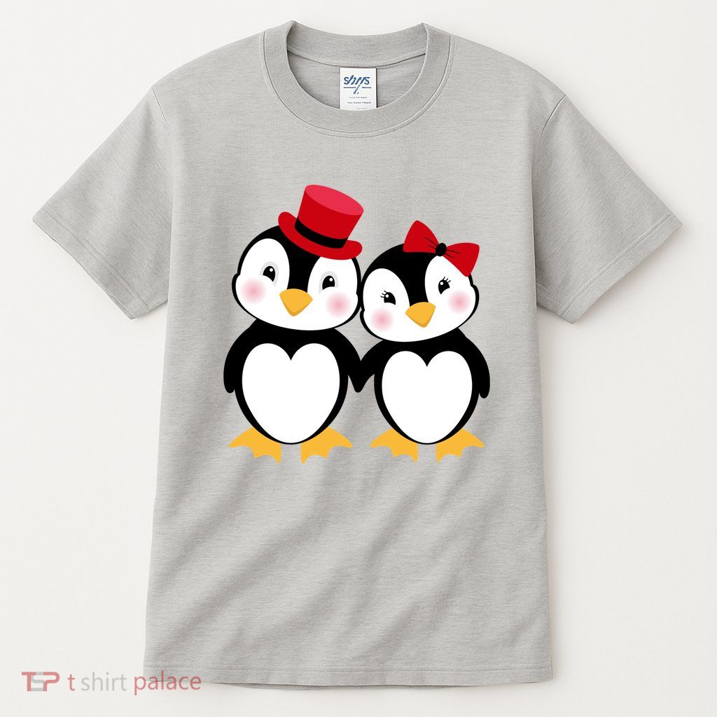 Cute Penguin Love Couples Valentines Tall T-Shirt