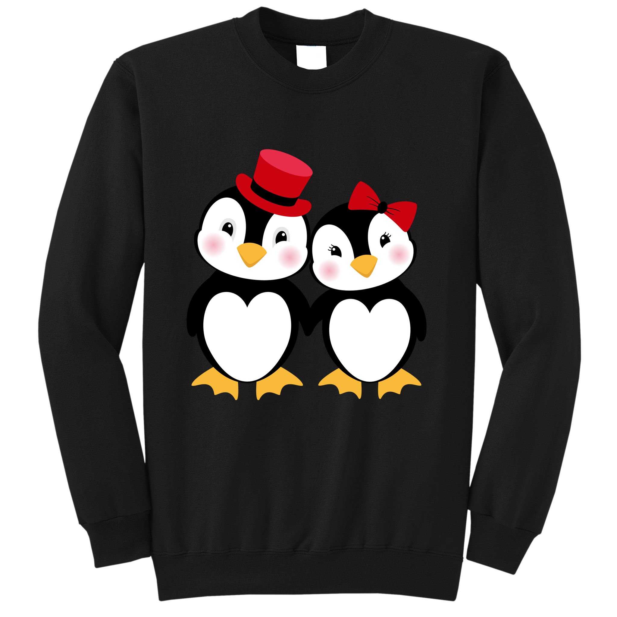 Cute Penguin Love Couples Valentines Sweatshirt
