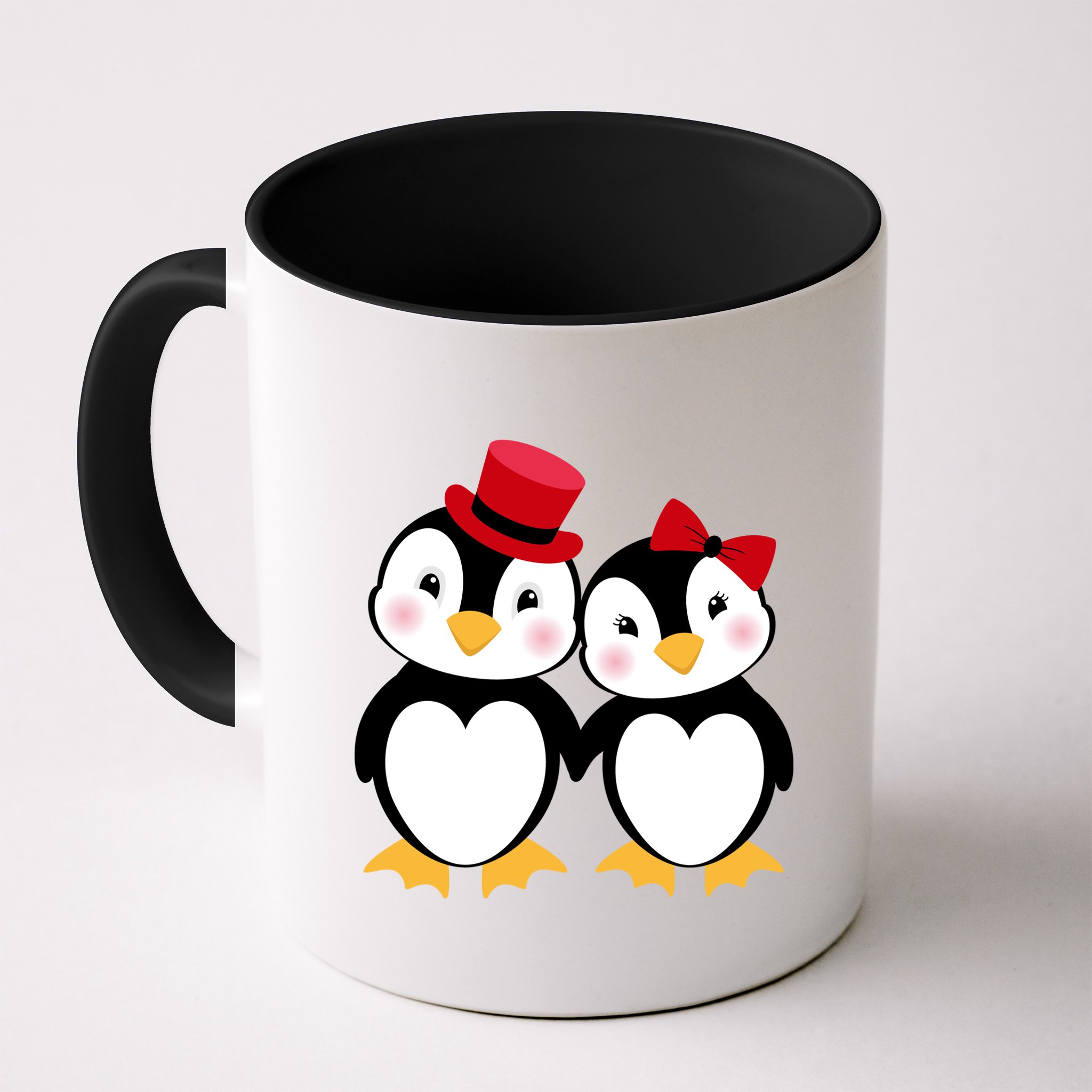 Cute Penguin Love Couples Valentines Mug