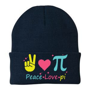 Cool Peace Love Pi Knit Cap Winter Beanie