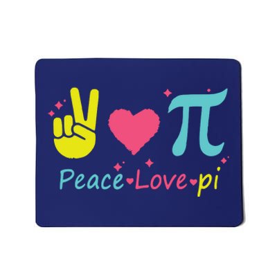 Cool Peace Love Pi Mousepad