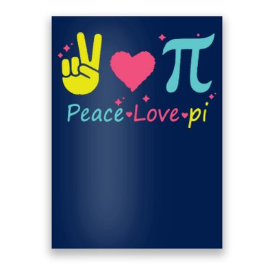 Cool Peace Love Pi Poster