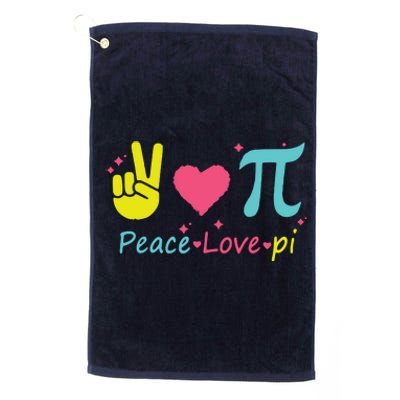 Cool Peace Love Pi Platinum Collection Golf Towel