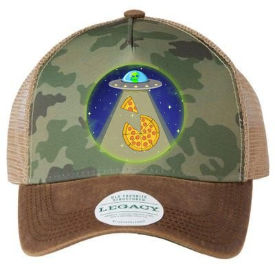 Cool Pizza Loving UFO Alien Legacy Tie Dye Trucker Hat