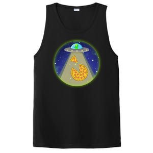 Cool Pizza Loving UFO Alien PosiCharge Competitor Tank