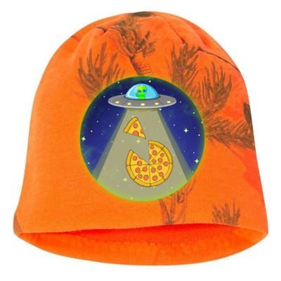 Cool Pizza Loving UFO Alien Kati - Camo Knit Beanie