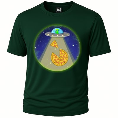 Cool Pizza Loving UFO Alien Performance Shirt