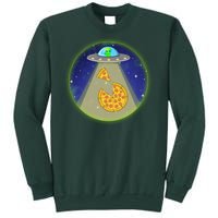 Cool Pizza Loving UFO Alien Sweatshirt