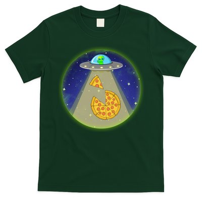 Cool Pizza Loving UFO Alien T-Shirt