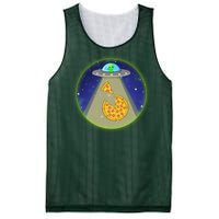 Cool Pizza Loving UFO Alien Mesh Reversible Basketball Jersey Tank