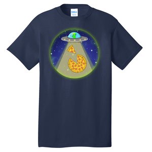 Cool Pizza Loving UFO Alien Tall T-Shirt