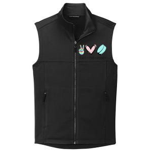 Cute Peace Love Hockey For Women Teen Girl Hockey Team Gift Collective Smooth Fleece Vest