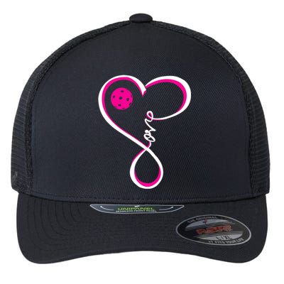 Cute Pickleball Ladies I Love Pickleball Gift Flexfit Unipanel Trucker Cap