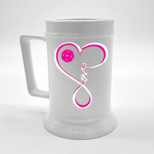 Cute Pickleball Ladies I Love Pickleball Gift Beer Stein