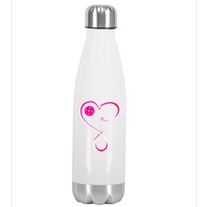 Cute Pickleball Ladies I Love Pickleball Gift Stainless Steel Insulated Water Bottle