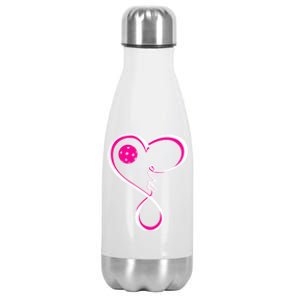 Cute Pickleball Ladies I Love Pickleball Gift Stainless Steel Insulated Water Bottle